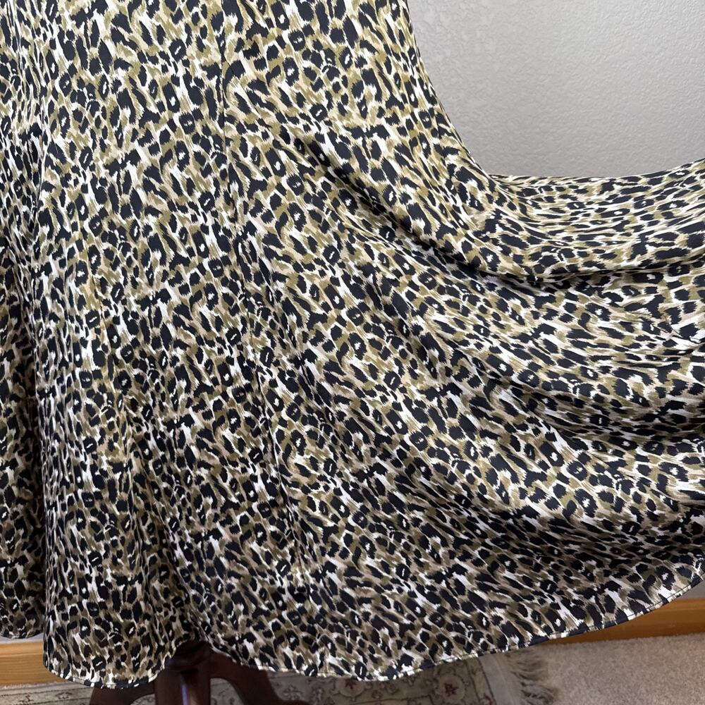 Equipment Womens Lenora Midi Maxi Shirt Dress Size M Animal Print Long Sleeve - Picture 5 of 10